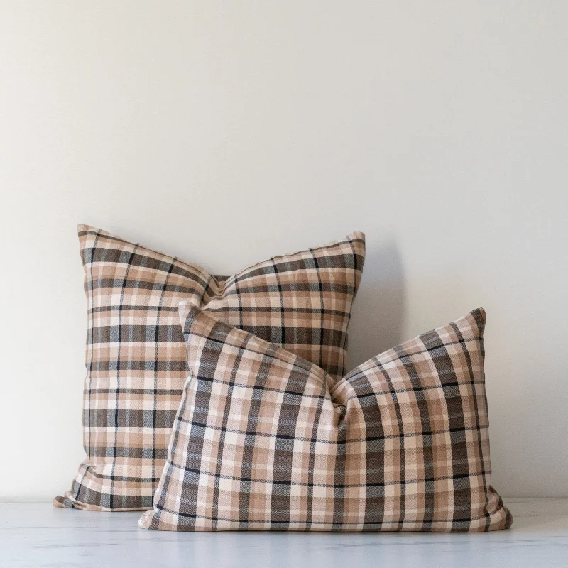 Round Pillows for Boho-Style InteriorsAustin Plaid Pillow Cover