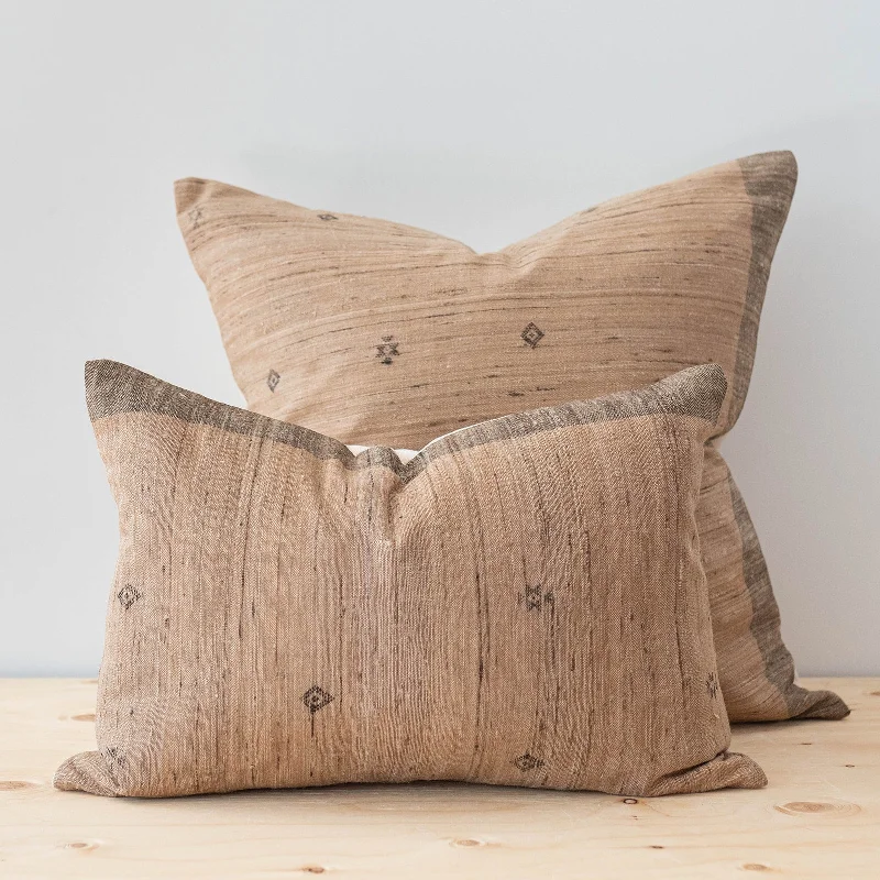 Feather Pillows for a Luxurious SleepMocha Tussar Pillow Cover