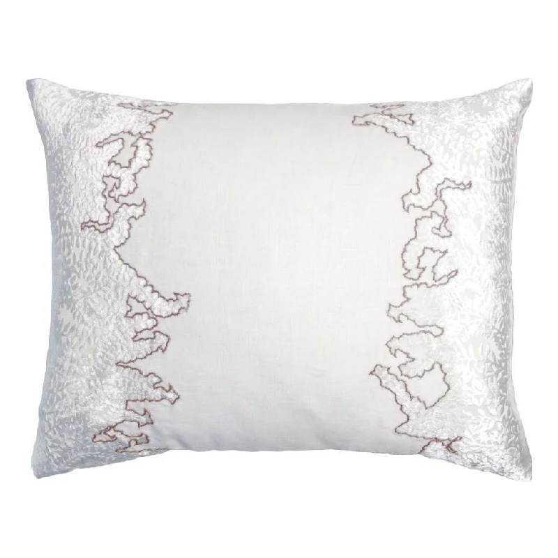 Lumbar Support Pillows for Car SeatsWhite & Latte Ferns Embroidered Velvet Appliqué Pillow Lumbar Support Pillows for Car SeatsWhite & Latte Ferns Embroidered Velvet Appliqué Pillow