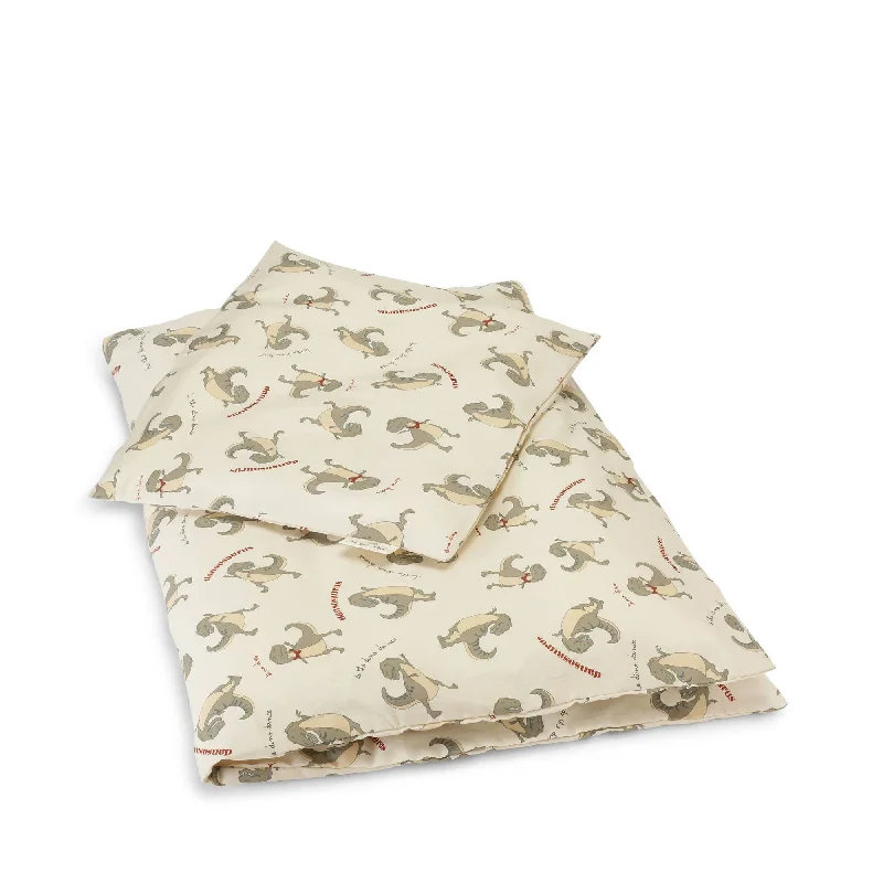 King - Size Sheet Sets with a Decorative Pillow SetKonges Sløjd Junior Bedding GOTS Dansosaurus 140x100cm King - Size Sheet Sets with a Decorative Pillow SetKonges Sløjd Junior Bedding GOTS Dansosaurus 140x100cm
