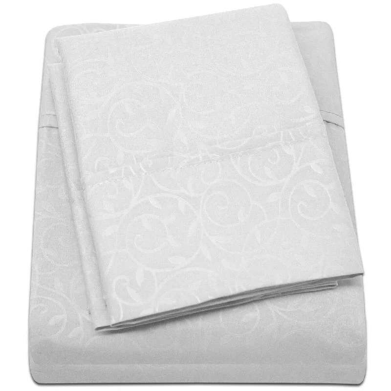 Quilted Cotton Sheets for a Warm and Inviting BedEmbossed Vine Sheet Set Full Sheet Set White Quilted Cotton Sheets for a Warm and Inviting BedEmbossed Vine Sheet Set Full Sheet Set White