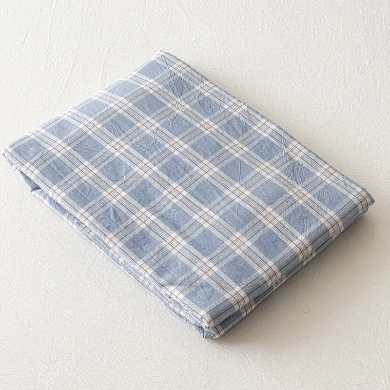 Thermal - Regulating Bamboo Sheets for All - Season ComfortAssorted Gingham & Plaid Bed Sheet / Plaid Blue Thermal - Regulating Bamboo Sheets for All - Season ComfortAssorted Gingham & Plaid Bed Sheet / Plaid Blue