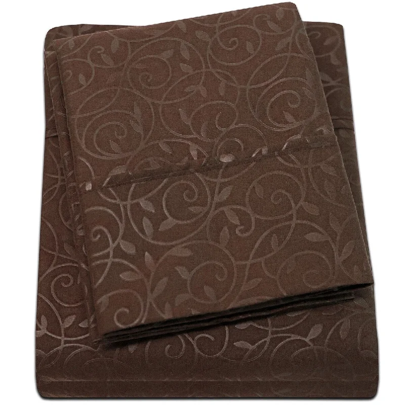 Quilted Cotton Sheets for a Warm and Inviting BedEmbossed Vine Sheet Set Full Sheet Set Chocolate Quilted Cotton Sheets for a Warm and Inviting BedEmbossed Vine Sheet Set Full Sheet Set Chocolate