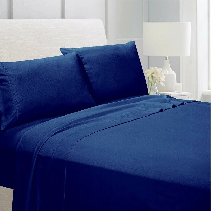 Sheet Sets with Multiple Pillowcase OptionsEgyptian Comfort 1800 Count 4 Piece Bed Sheet Set King Navy Sheet Sets with Multiple Pillowcase OptionsEgyptian Comfort 1800 Count 4 Piece Bed Sheet Set King Navy