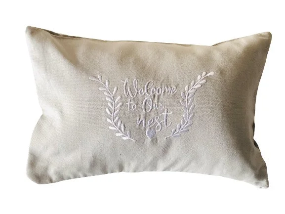 Lumbar Support Pillows for Car SeatsWelcome to the Nest Pillows | Cotton Pillows | Housewarming Pillow | Porch Pillow Cover | Zipper enclosure | Pillows with Inserts Lumbar Support Pillows for Car SeatsWelcome to the Nest Pillows | Cotton Pillows | Housewarming Pillow | Porch Pillow Cover | Zipper enclosure | Pillows with Inserts