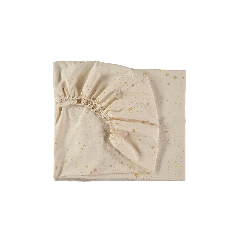 Anti - Pill Microfiber Sheets for a Smooth Appearancenobodinoz Tibet Sheet BB Gold Stella/Natural Anti - Pill Microfiber Sheets for a Smooth Appearancenobodinoz Tibet Sheet BB Gold Stella/Natural