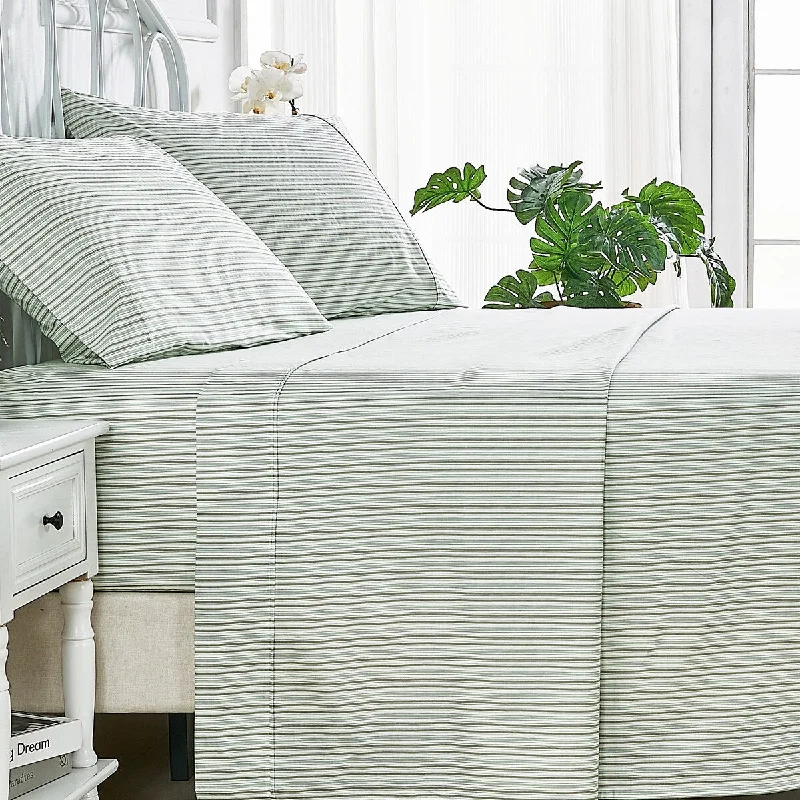 Sheet Sets with Multiple Pillowcase OptionsBedford Lane Shirt Stripe Percale Cotton Sheet Set Sheet Sets with Multiple Pillowcase OptionsBedford Lane Shirt Stripe Percale Cotton Sheet Set