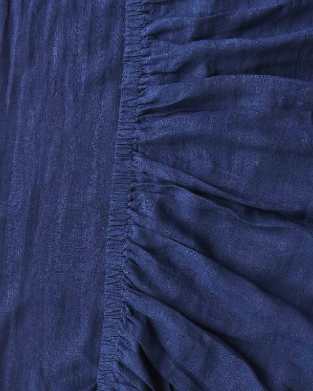 Flat Sheets with a High - Quality Finish for a Luxurious LookIndigo Linen Fitted Sheet Flat Sheets with a High - Quality Finish for a Luxurious LookIndigo Linen Fitted Sheet