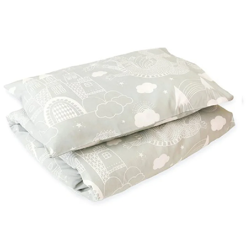 Twin - Size Sheet Sets with a Pillow ProtectorMajvillan Bedlinen Set Crib Dragon Sky Grey Twin - Size Sheet Sets with a Pillow ProtectorMajvillan Bedlinen Set Crib Dragon Sky Grey