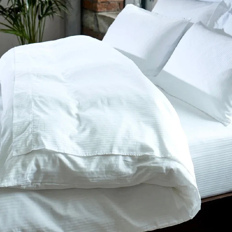 King - Size Sheet Sets with a Decorative Pillow SetHotel Satin Stripe Cotton 300TC Flat Sheet King - Size Sheet Sets with a Decorative Pillow SetHotel Satin Stripe Cotton 300TC Flat Sheet