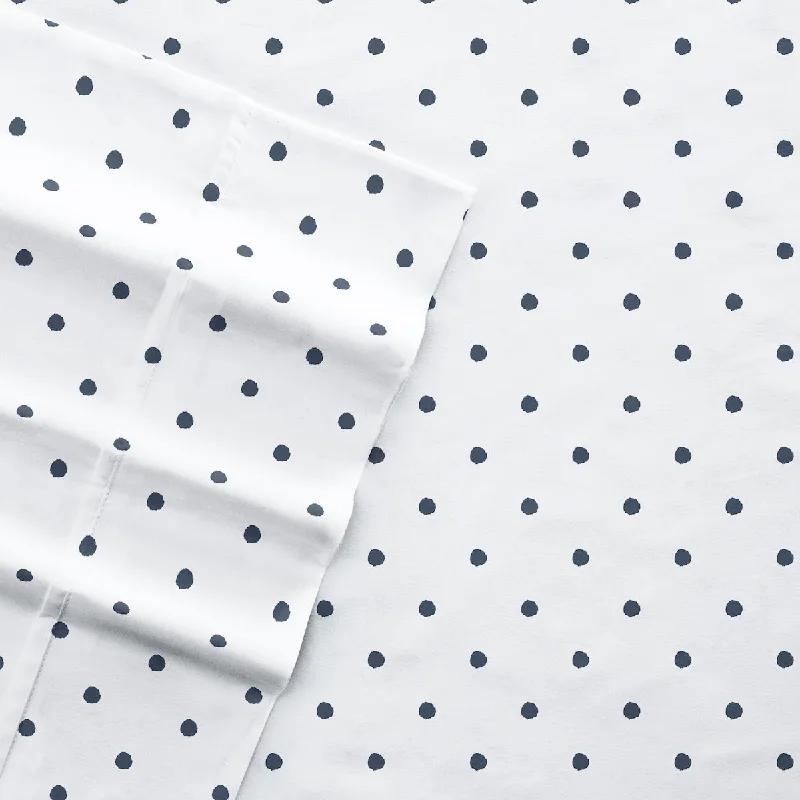 Moisture - Wicking Cotton Sheets for a Dry and Comfortable SleepBecky Cameron Dots Pattern 4 Piece Bed Sheets Set Moisture - Wicking Cotton Sheets for a Dry and Comfortable SleepBecky Cameron Dots Pattern 4 Piece Bed Sheets Set