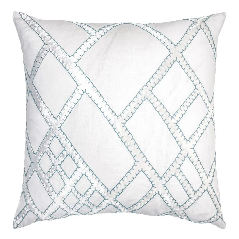Travel Pillows for Long JourneysRobin's Egg Net Velvet Appliqué Pillow by Kevin O'Brien Studio Travel Pillows for Long JourneysRobin's Egg Net Velvet Appliqué Pillow by Kevin O'Brien Studio