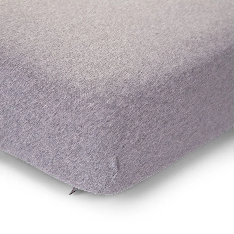 Linen - Cotton Blend Sheets for a Natural and Versatile OptionChildhome Fitted Sheet Bed Jersey Melange Grey Linen - Cotton Blend Sheets for a Natural and Versatile OptionChildhome Fitted Sheet Bed Jersey Melange Grey