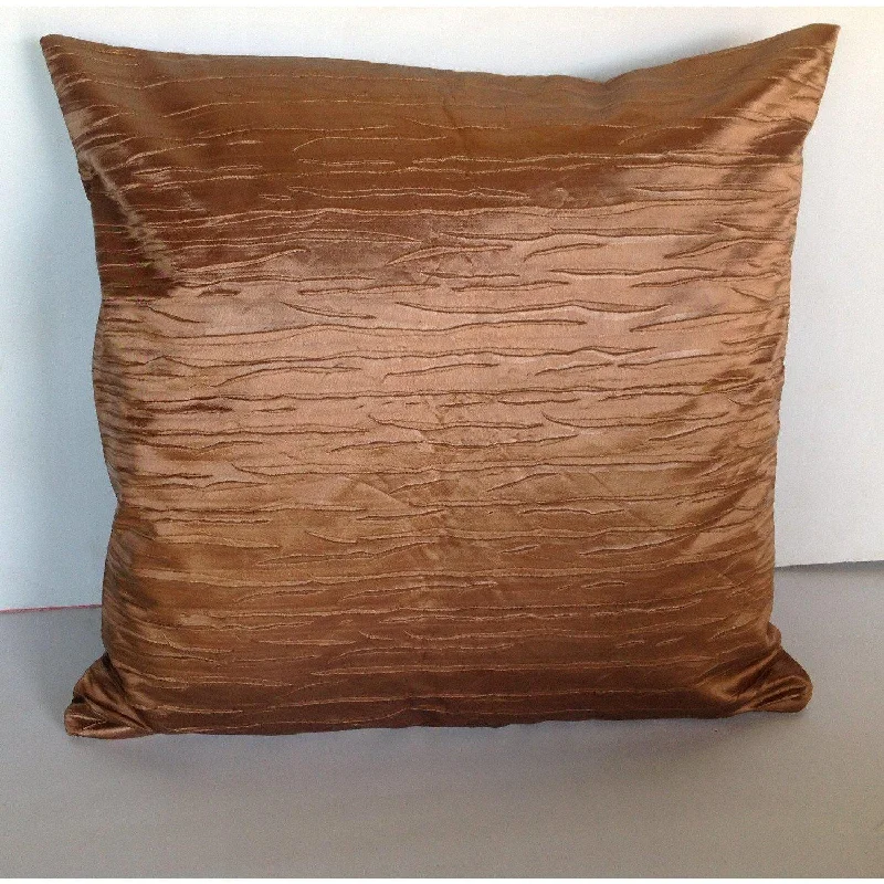 Plush Pillows for a Cozy BedMetallic Pillow Cover, Brown Decorative Cushion Cover 20"X20" Plush Pillows for a Cozy BedMetallic Pillow Cover, Brown Decorative Cushion Cover 20"X20"