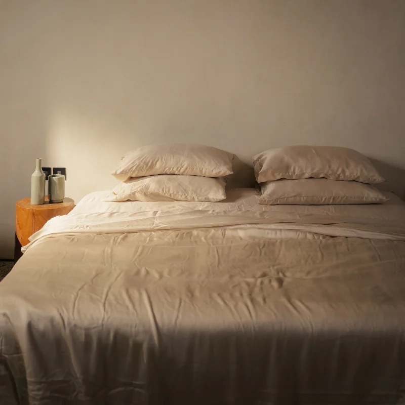 Fitted Sheets with Reinforced Corners for Long - Lasting UseCream Eucalyptus Flat Sheet Fitted Sheets with Reinforced Corners for Long - Lasting UseCream Eucalyptus Flat Sheet