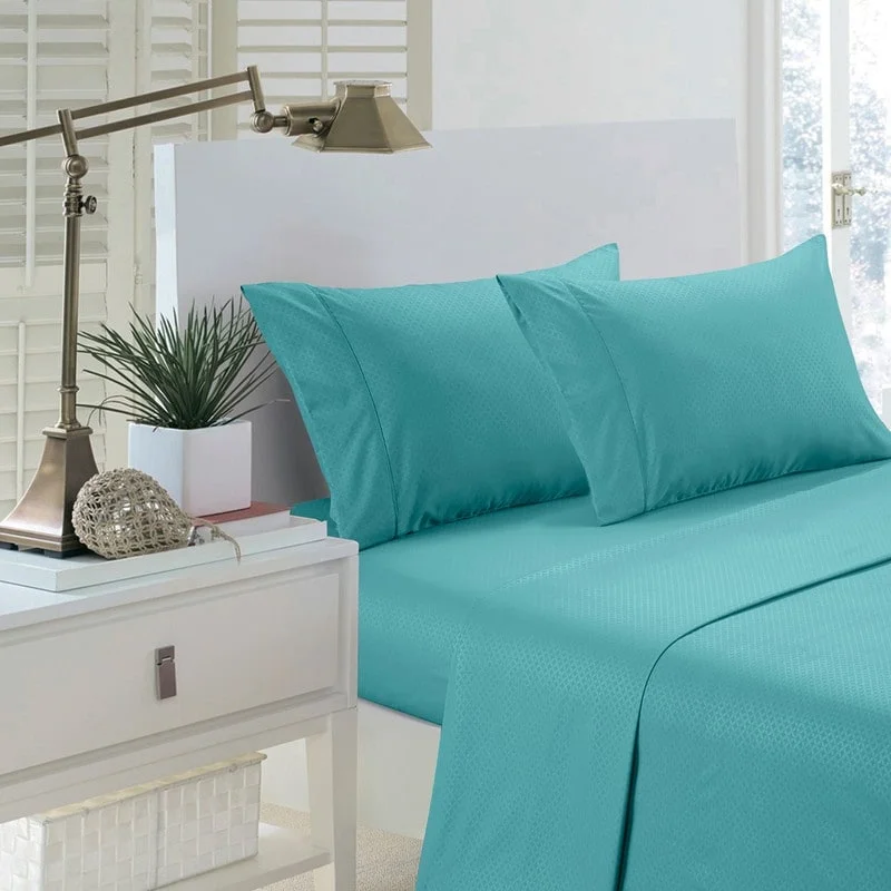 Anti - Pill Microfiber Sheets for a Smooth AppearancePorch & Den Jenshire Greek Key Embossed Bed Sheet Set Anti - Pill Microfiber Sheets for a Smooth AppearancePorch & Den Jenshire Greek Key Embossed Bed Sheet Set