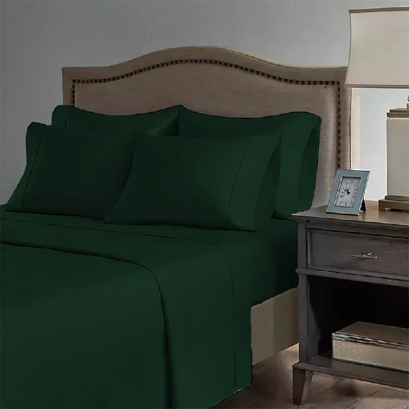King - Size Sheet Sets with a Decorative Pillow Set2200 Count 6 Pc Premium Bamboo Deep Pocket Twin Sheet Emerald King - Size Sheet Sets with a Decorative Pillow Set2200 Count 6 Pc Premium Bamboo Deep Pocket Twin Sheet Emerald