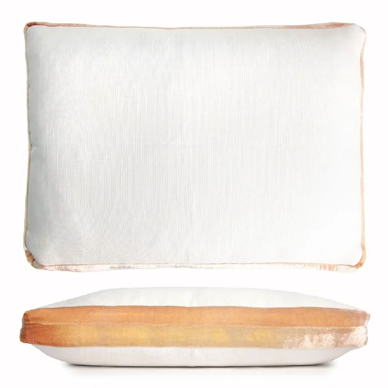 Velvet Pillows for a Touch of EleganceGold Beige Double Tuxedo Pillows by Kevin O'Brien Studio Velvet Pillows for a Touch of EleganceGold Beige Double Tuxedo Pillows by Kevin O'Brien Studio