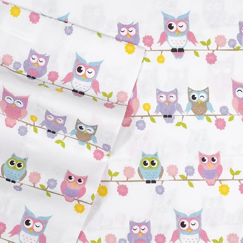 Quilted Cotton Sheets for a Warm and Inviting BedOwls Kids Sheet Set