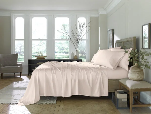 Queen - Size Sheet Sets with a European Pillowcase SetEucalyptus 6-Piece Sheet Set