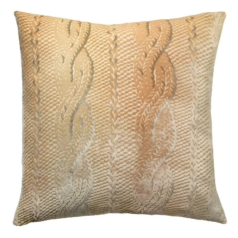 Bolster Pillows for Sofa DecorationGold Beige Cable Knit Pillow by Kevin O'Brien Studio Bolster Pillows for Sofa DecorationGold Beige Cable Knit Pillow by Kevin O'Brien Studio