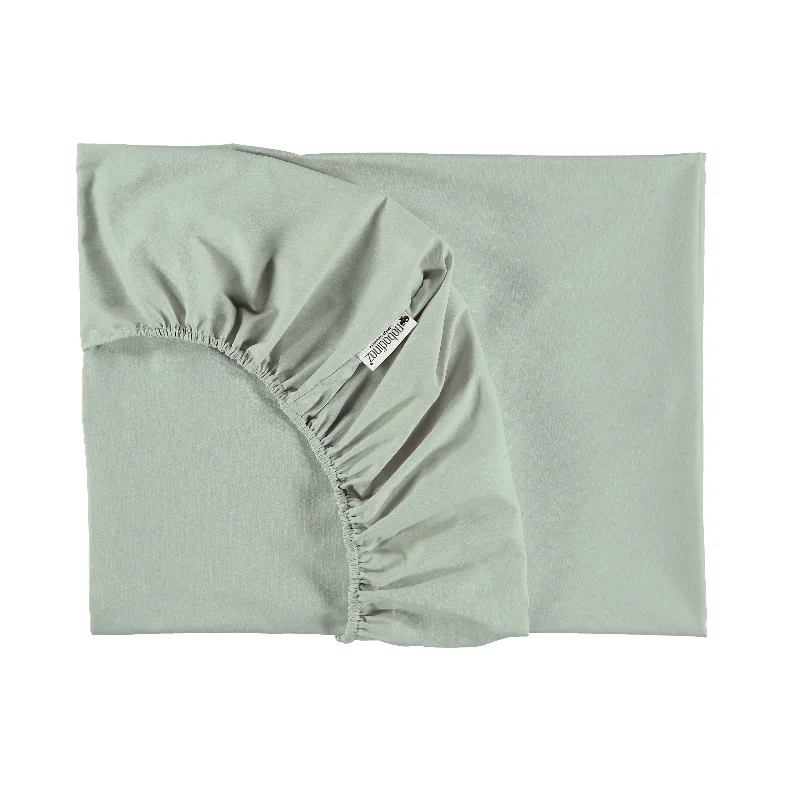 Jersey - Knit Sheets for a Comfortable and Casual Bednobodinoz Tibet Fitted Sheet BB Aqua Jersey - Knit Sheets for a Comfortable and Casual Bednobodinoz Tibet Fitted Sheet BB Aqua