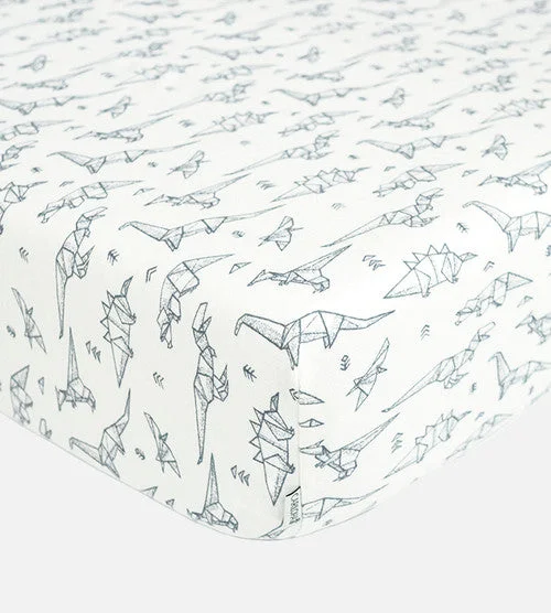 King - Size Sheet Sets with a Decorative Pillow SetBamboo Crib Sheets - Dino Dreamy White King - Size Sheet Sets with a Decorative Pillow SetBamboo Crib Sheets - Dino Dreamy White