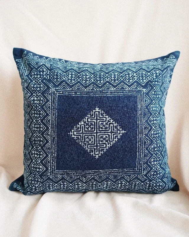 Round Pillows for Boho-Style InteriorsHmong Hill Tribe Pillow Cover No.7