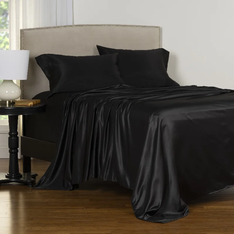 Rayon - Cotton Sheets for a Breathable and Soft BlendCopper Grove Clifton Luxury Satin Bed Sheet Set Rayon - Cotton Sheets for a Breathable and Soft BlendCopper Grove Clifton Luxury Satin Bed Sheet Set