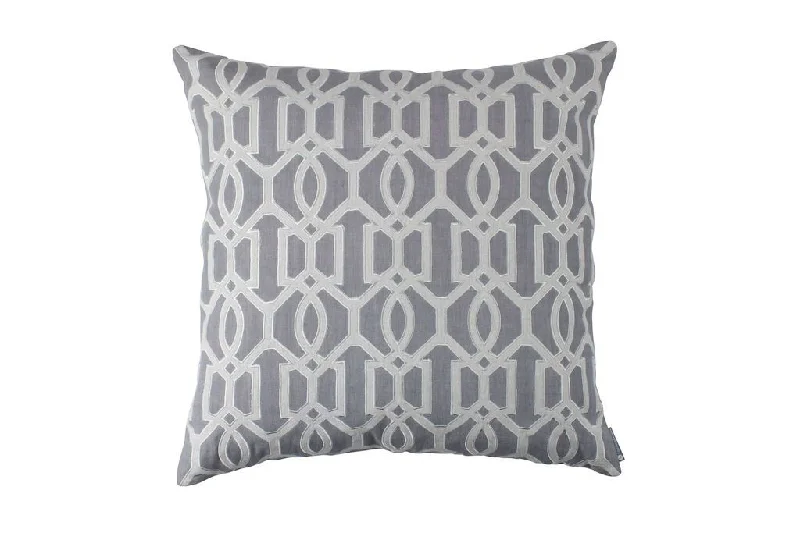 Bolster Pillows for Sofa DecorationBracelet Grey Decorative Pillow by Lili Alessandra Bolster Pillows for Sofa DecorationBracelet Grey Decorative Pillow by Lili Alessandra