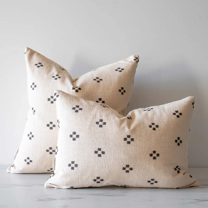 Decorative Pillows for Living Room MakeoverDouble Sided Charcoal Dots Pillow Cover
