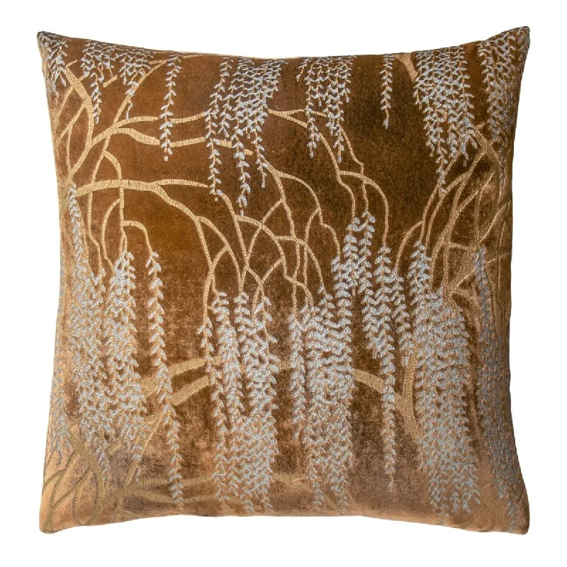 Down Alternative Pillows for Ethical ChoicesCopper Ivy Willow Metallic Pillows by Kevin O'Brien Studio Down Alternative Pillows for Ethical ChoicesCopper Ivy Willow Metallic Pillows by Kevin O'Brien Studio