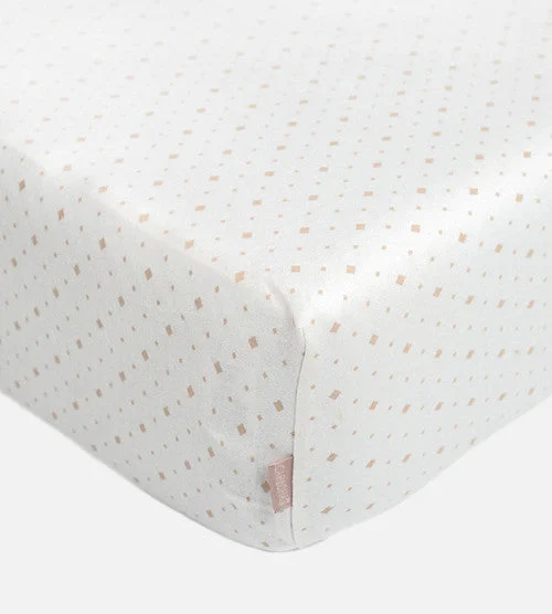 Flat Sheets with a High - Quality Finish for a Luxurious LookBamboo Crib Sheets - Diamond Dreamy White Flat Sheets with a High - Quality Finish for a Luxurious LookBamboo Crib Sheets - Diamond Dreamy White