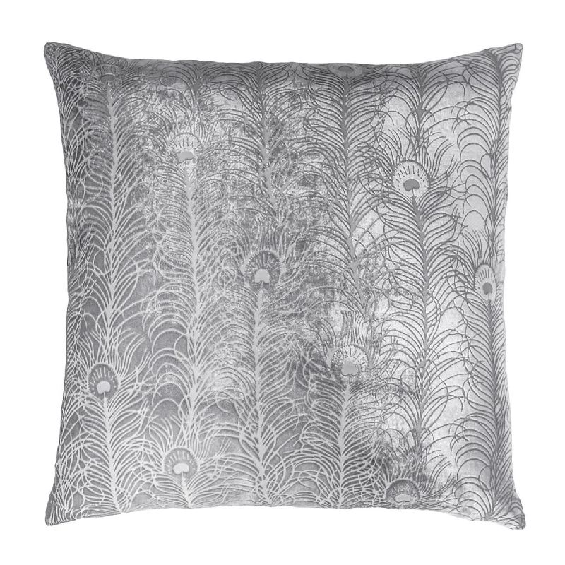 Cooling Pillows for Hot SleepersSilver Gray Peacock Feather Pillow by Kevin O'Brien Studio Cooling Pillows for Hot SleepersSilver Gray Peacock Feather Pillow by Kevin O'Brien Studio