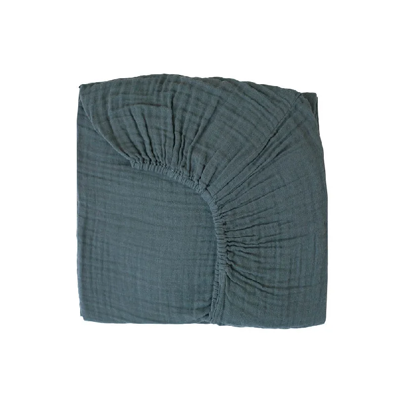 Thermal - Regulating Bamboo Sheets for All - Season ComfortNumero 74 Fitted Sheet Plain Ice Blue Thermal - Regulating Bamboo Sheets for All - Season ComfortNumero 74 Fitted Sheet Plain Ice Blue