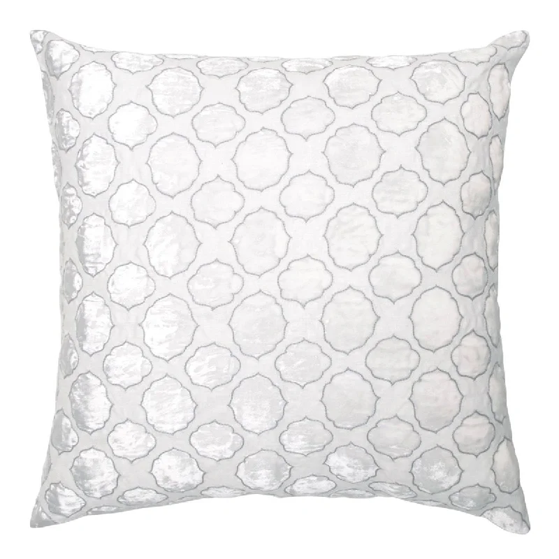 Round Pillows for Boho-Style InteriorsGrey Tile Velvet Appliqué Pillow by Kevin O'Brien Studio Round Pillows for Boho-Style InteriorsGrey Tile Velvet Appliqué Pillow by Kevin O'Brien Studio