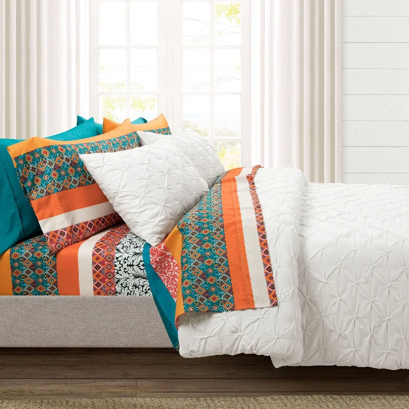 Organic Flannel Sheets for a Natural and Warm SleepLush Decor Boho Stripe Soft Sheet 6 Piece Set Organic Flannel Sheets for a Natural and Warm SleepLush Decor Boho Stripe Soft Sheet 6 Piece Set
