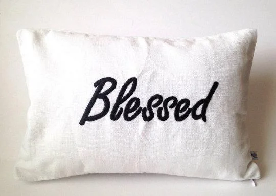 Round Pillows for Boho-Style InteriorsGift for Mom, Blessed Pillows, Pillows with Words Round Pillows for Boho-Style InteriorsGift for Mom, Blessed Pillows, Pillows with Words