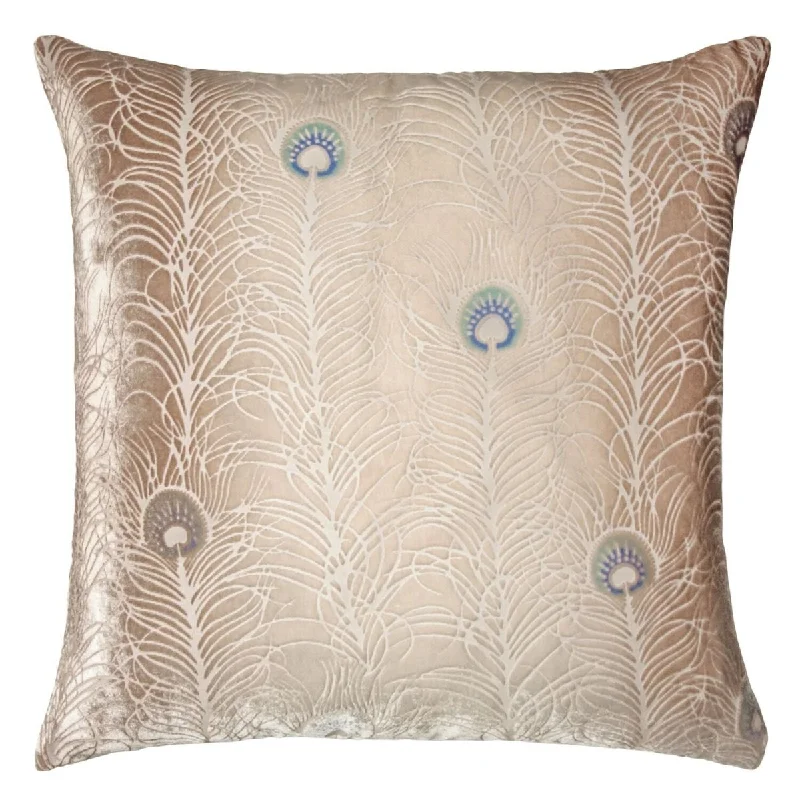 Back Support Pillows for Office ChairsLatte Peacock Feather Pillow by Kevin O'Brien Studio Back Support Pillows for Office ChairsLatte Peacock Feather Pillow by Kevin O'Brien Studio