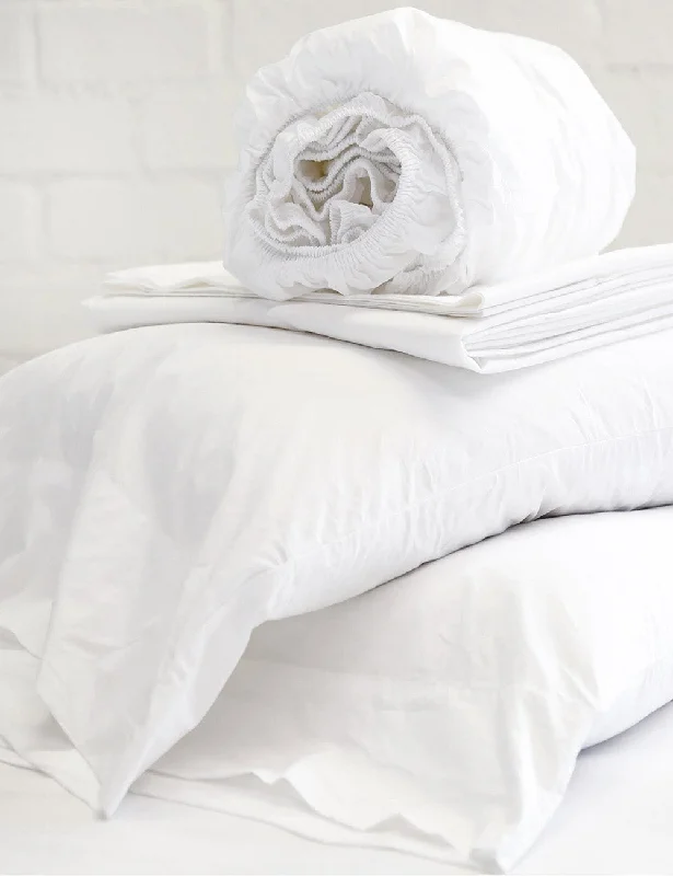Linen - Cotton Blend Sheets for a Natural and Versatile OptionCotton Percale Sheet Set by Pom Pom at Home Linen - Cotton Blend Sheets for a Natural and Versatile OptionCotton Percale Sheet Set by Pom Pom at Home