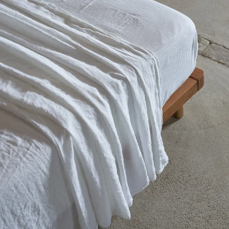 Anti - Pill Microfiber Sheets for a Smooth AppearancePure Linen Flat Sheet