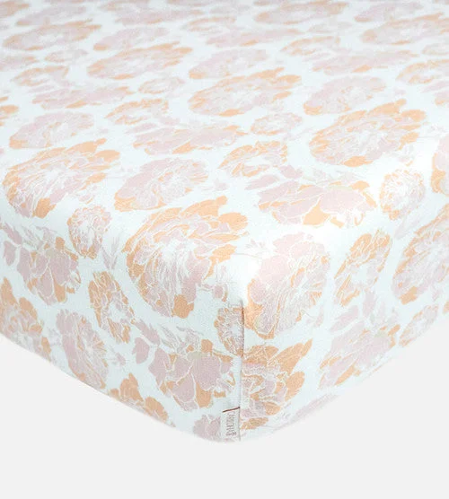 Sheet Sets with Multiple Pillowcase OptionsBamboo Crib Sheets - Floral Burst Vintage Blush Sheet Sets with Multiple Pillowcase OptionsBamboo Crib Sheets - Floral Burst Vintage Blush