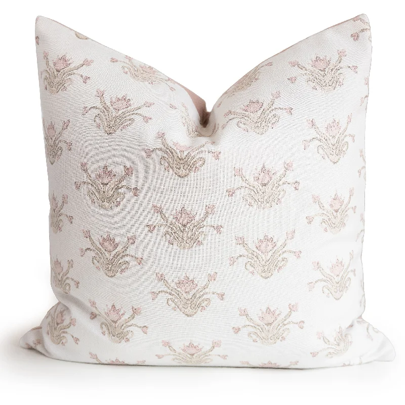 Bolster Pillows for Sofa DecorationWild Flower with Pink Decorative Accent Pillow COVER ONLY 20" x 20" Bolster Pillows for Sofa DecorationWild Flower with Pink Decorative Accent Pillow COVER ONLY 20" x 20"