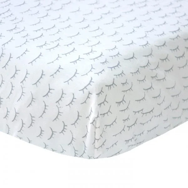 Linen - Cotton Blend Sheets for a Natural and Versatile OptionBlabla Kids Crib Sheet Little Sleepy Grey Linen - Cotton Blend Sheets for a Natural and Versatile OptionBlabla Kids Crib Sheet Little Sleepy Grey