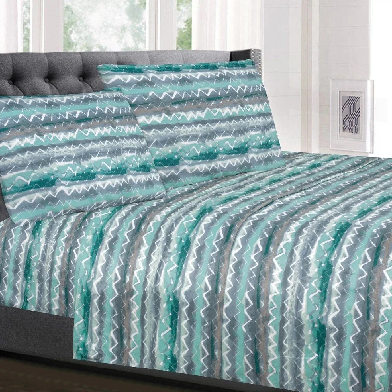 Sheet Sets with Multiple Pillowcase OptionsSummerset 4-Piece Patterned Deep Pocket Sheet Set Sheet Sets with Multiple Pillowcase OptionsSummerset 4-Piece Patterned Deep Pocket Sheet Set