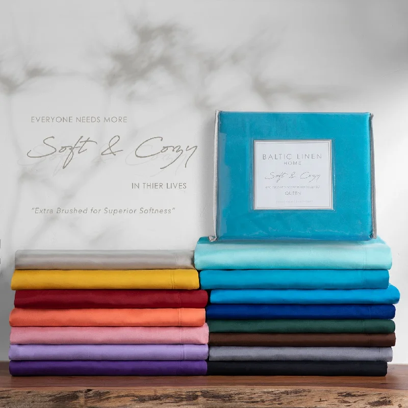 Twin - Size Sheet Sets with a Pillow ProtectorSoft & Cozy Microfiber Sheet Set