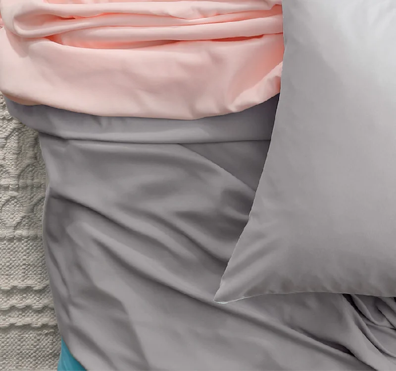 Thermal - Regulating Bamboo Sheets for All - Season ComfortVintage Washed Soft Microfibre Sheet Set Range Pewter Thermal - Regulating Bamboo Sheets for All - Season ComfortVintage Washed Soft Microfibre Sheet Set Range Pewter