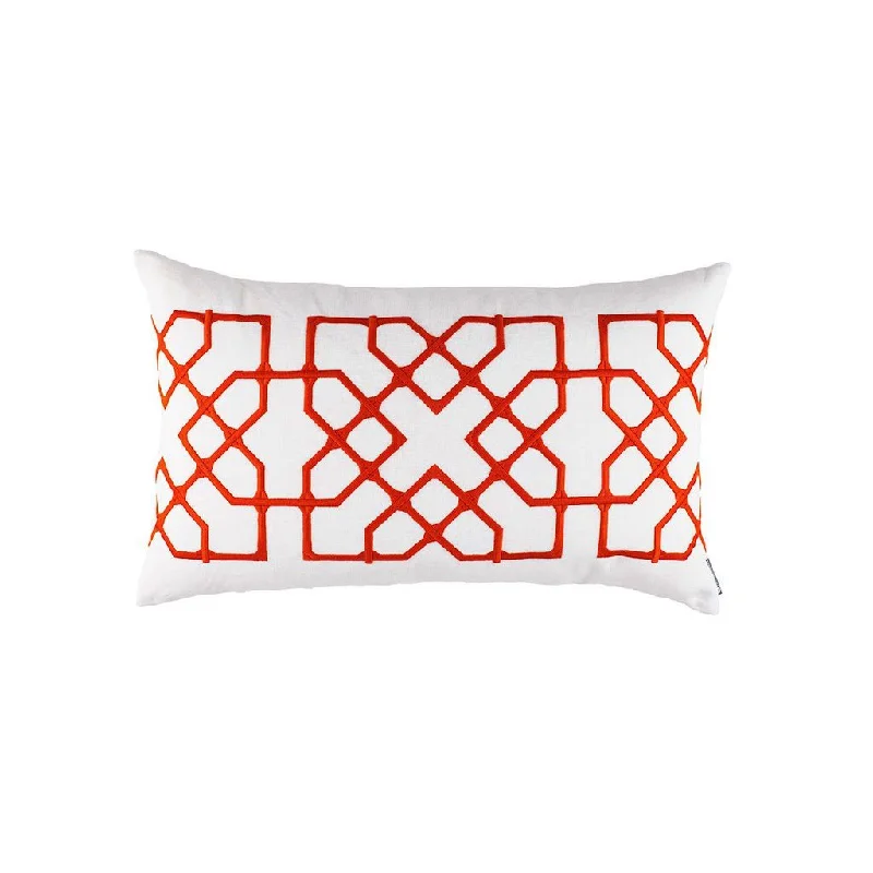 Adjustable Pillows for Customized ComfortFranco White & Vermillion Large Boudoir by Lili Alessandra Adjustable Pillows for Customized ComfortFranco White & Vermillion Large Boudoir by Lili Alessandra