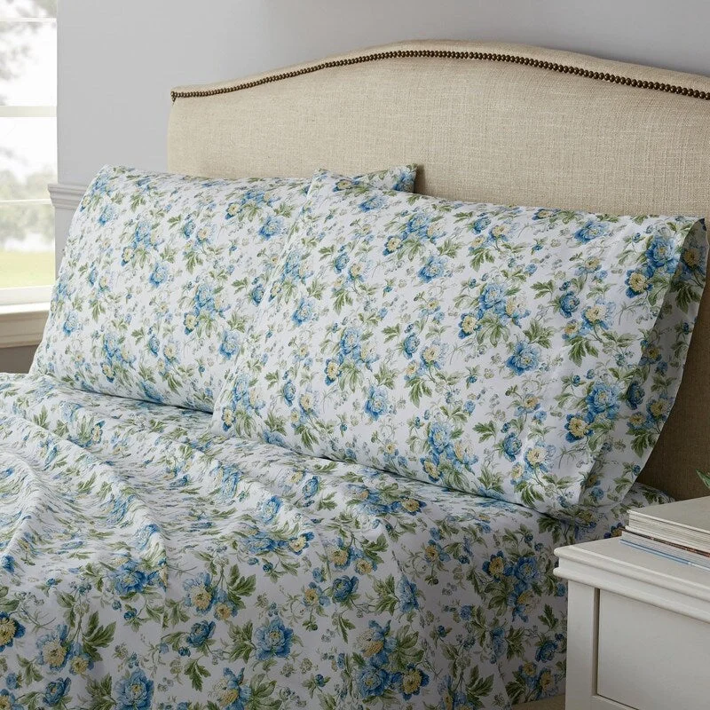 Wrinkle - Free Polyester Sheets for a Low - Maintenance BedTraditions by Waverly Forever Yours Sheet Set Wrinkle - Free Polyester Sheets for a Low - Maintenance BedTraditions by Waverly Forever Yours Sheet Set