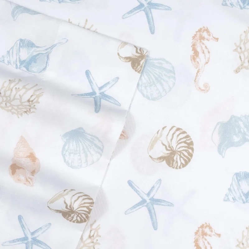 Anti - Pill Microfiber Sheets for a Smooth AppearanceSeashells Kids Sheet Set